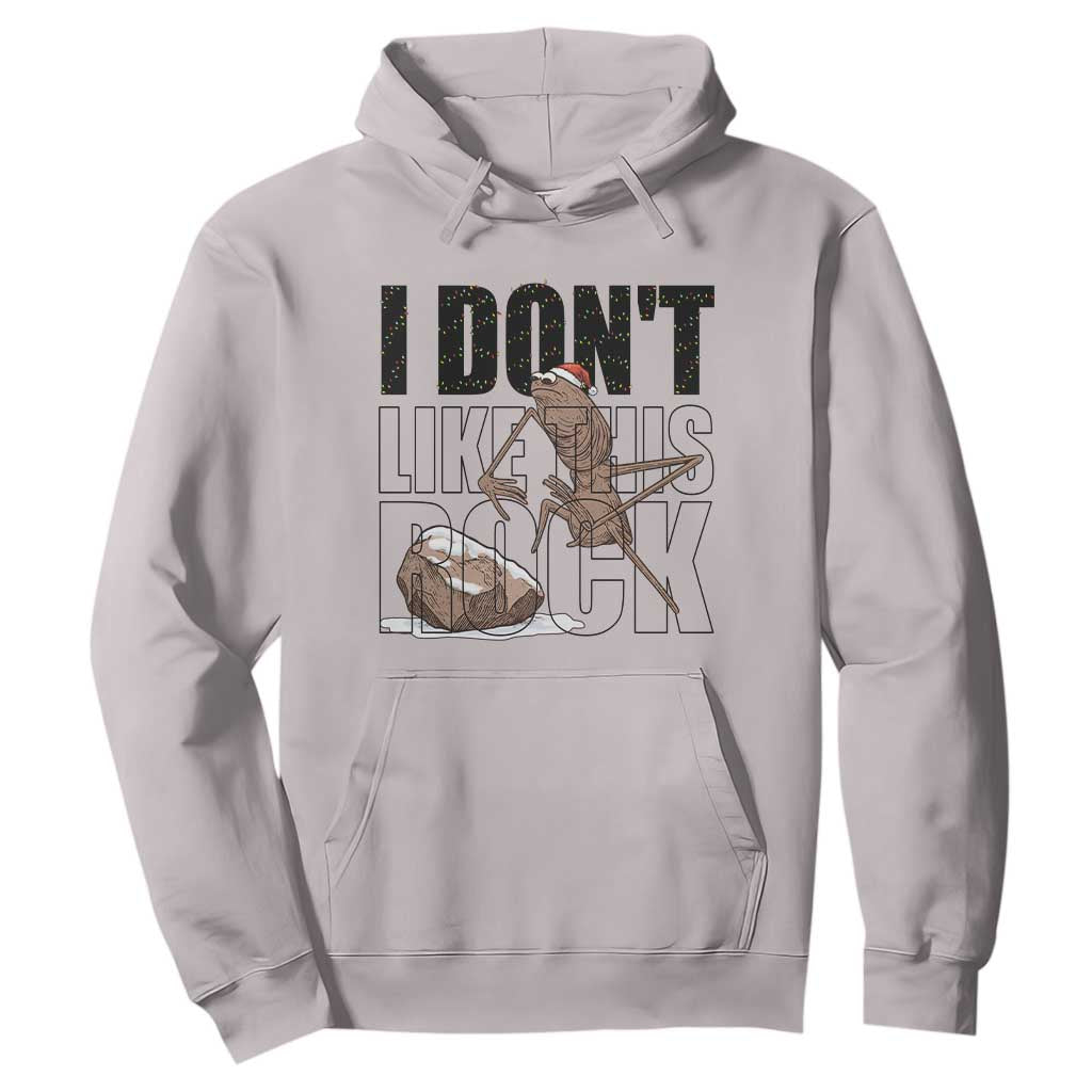 Marcus The Worm Christmas Meme Hoodie I Do Not Like This Rock Xmas TS14 Ice Gray Print Your Wear