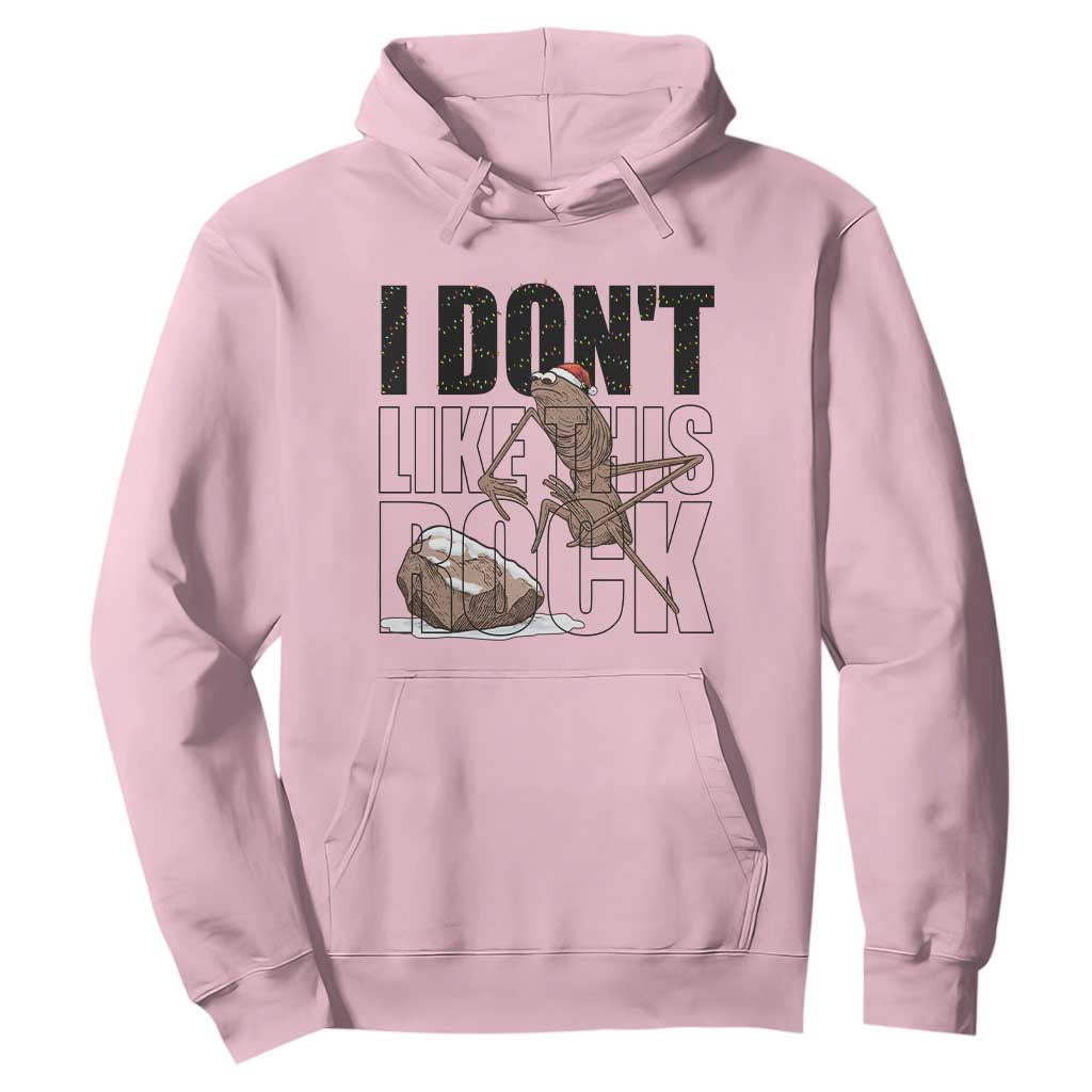 Marcus The Worm Christmas Meme Hoodie I Do Not Like This Rock Xmas TS14 Light Pink Print Your Wear