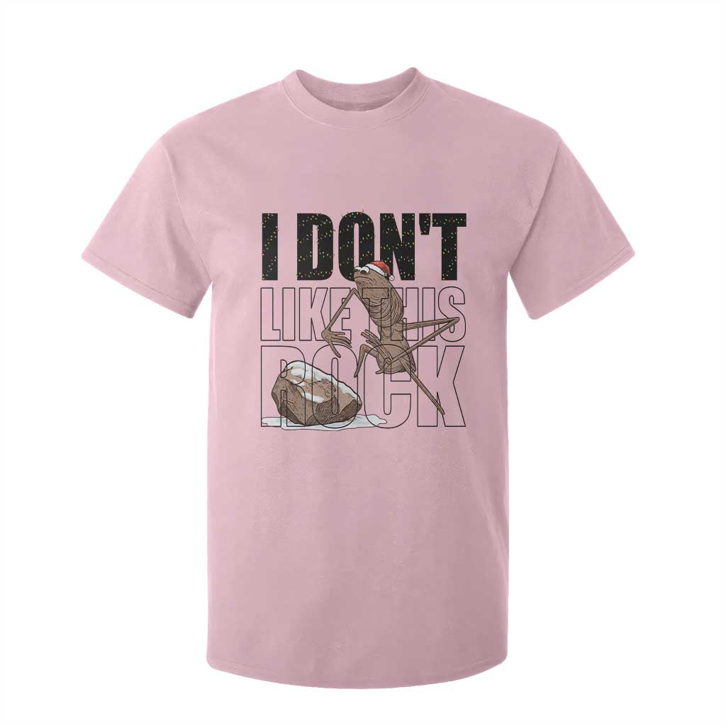 Marcus The Worm Christmas Meme T Shirt For Kid I Do Not Like This Rock Xmas TS14 Light Pink Print Your Wear