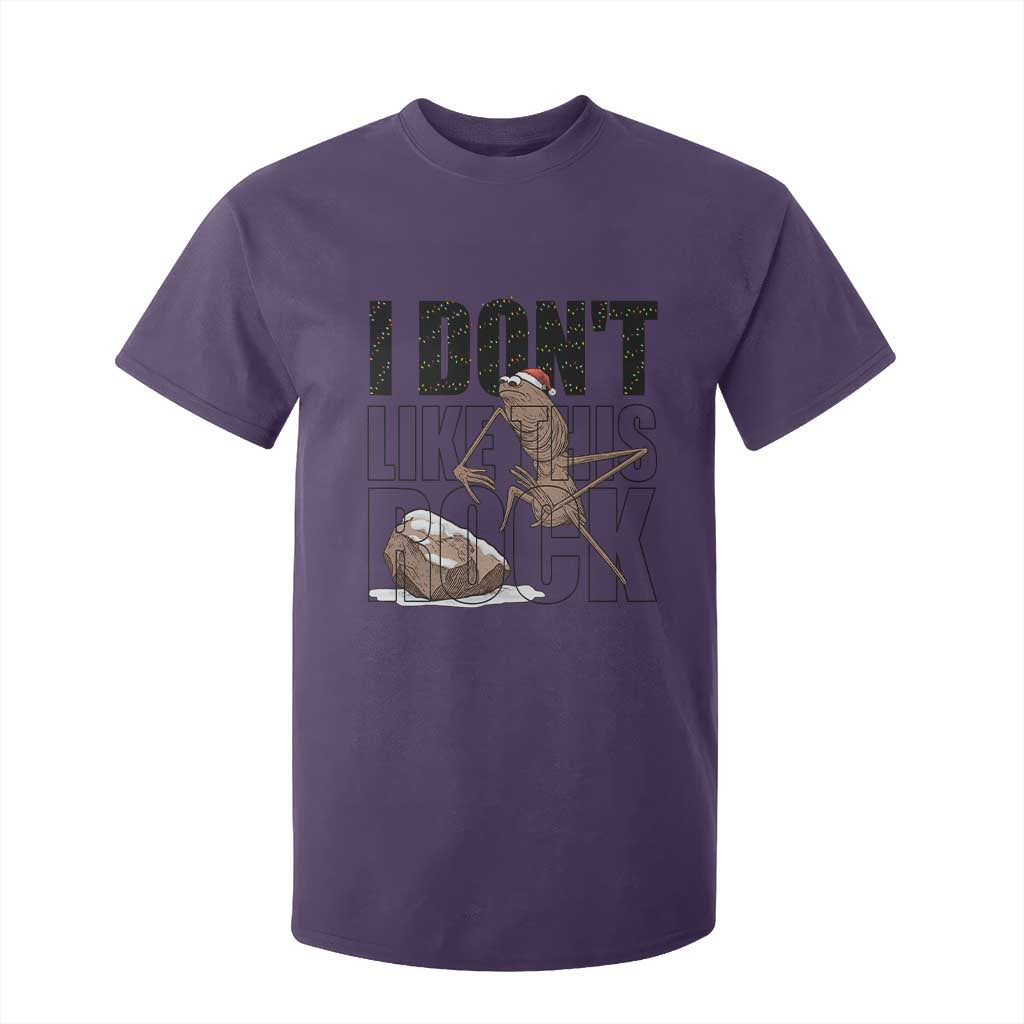 Marcus The Worm Christmas Meme T Shirt For Kid I Do Not Like This Rock Xmas TS14 Purple Print Your Wear