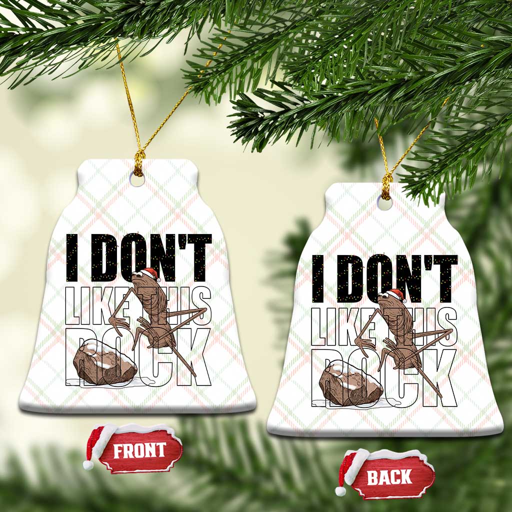 Marcus The Worm Christmas Meme Ceramic Ornament I Do Not Like This Rock Xmas TS14 Print Your Wear