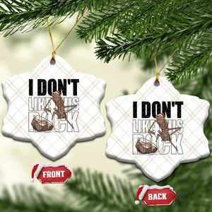 Marcus The Worm Christmas Meme Ceramic Ornament I Do Not Like This Rock Xmas TS14 Print Your Wear