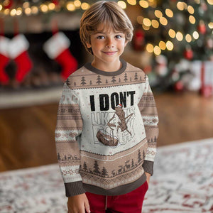 Marcus The Worm Xmas Meme Ugly Christmas Sweater I Do Not Like This Rock Xmas TS14 Mocha Mousse Print Your Wear