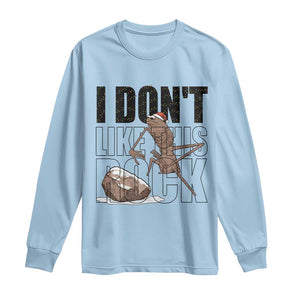 Marcus The Worm Christmas Meme Long Sleeve Shirt I Do Not Like This Rock Xmas TS14 Light Blue Print Your Wear