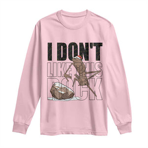 Marcus The Worm Christmas Meme Long Sleeve Shirt I Do Not Like This Rock Xmas TS14 Light Pink Print Your Wear