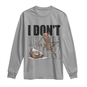 Marcus The Worm Christmas Meme Long Sleeve Shirt I Do Not Like This Rock Xmas TS14 Sport Gray Print Your Wear