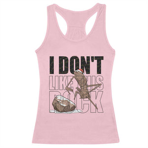 Marcus The Worm Christmas Meme Racerback Tank Top I Do Not Like This Rock Xmas TS14 Light Pink Print Your Wear