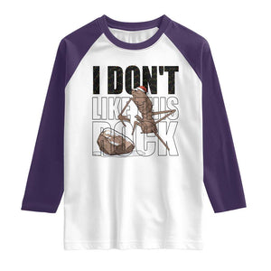 Marcus The Worm Christmas Meme Raglan Shirt I Do Not Like This Rock Xmas TS14 White Purple Print Your Wear