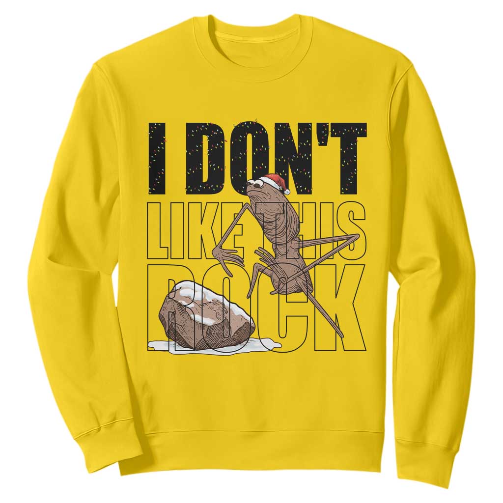 Marcus The Worm Christmas Meme Sweatshirt I Do Not Like This Rock Xmas TS14 Daisy Print Your Wear