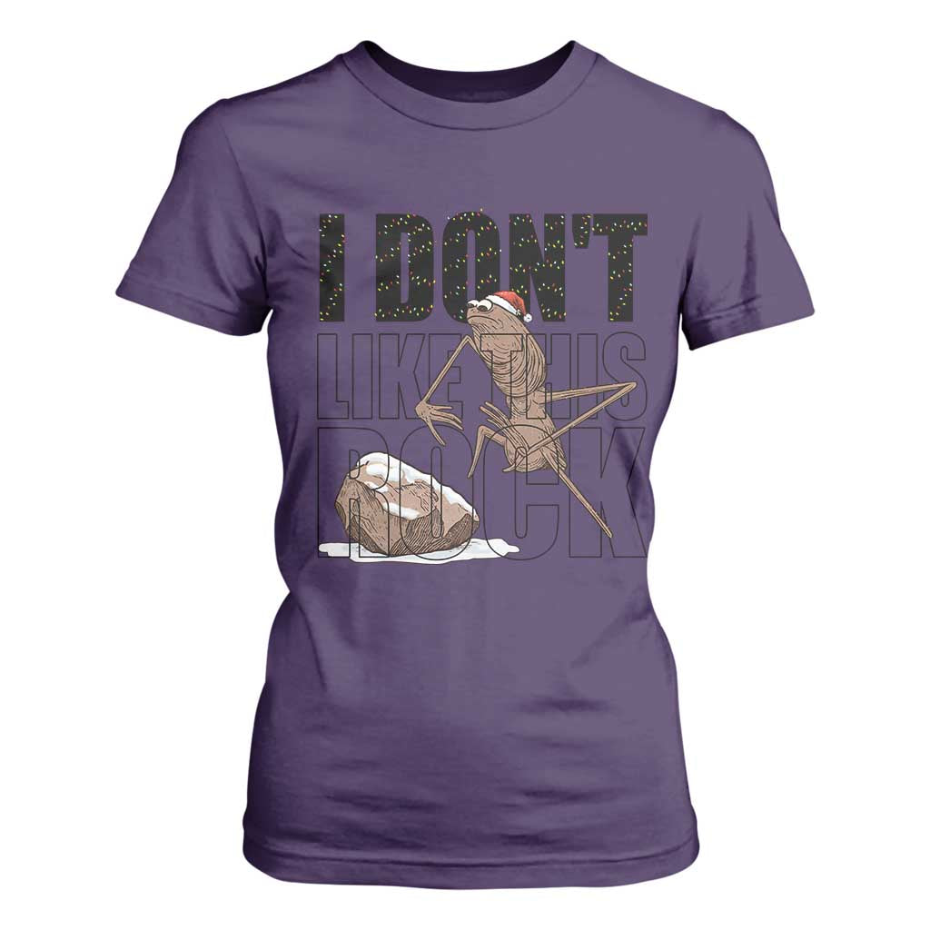 Marcus The Worm Christmas Meme T Shirt For Women I Do Not Like This Rock Xmas TS14 Purple Print Your Wear
