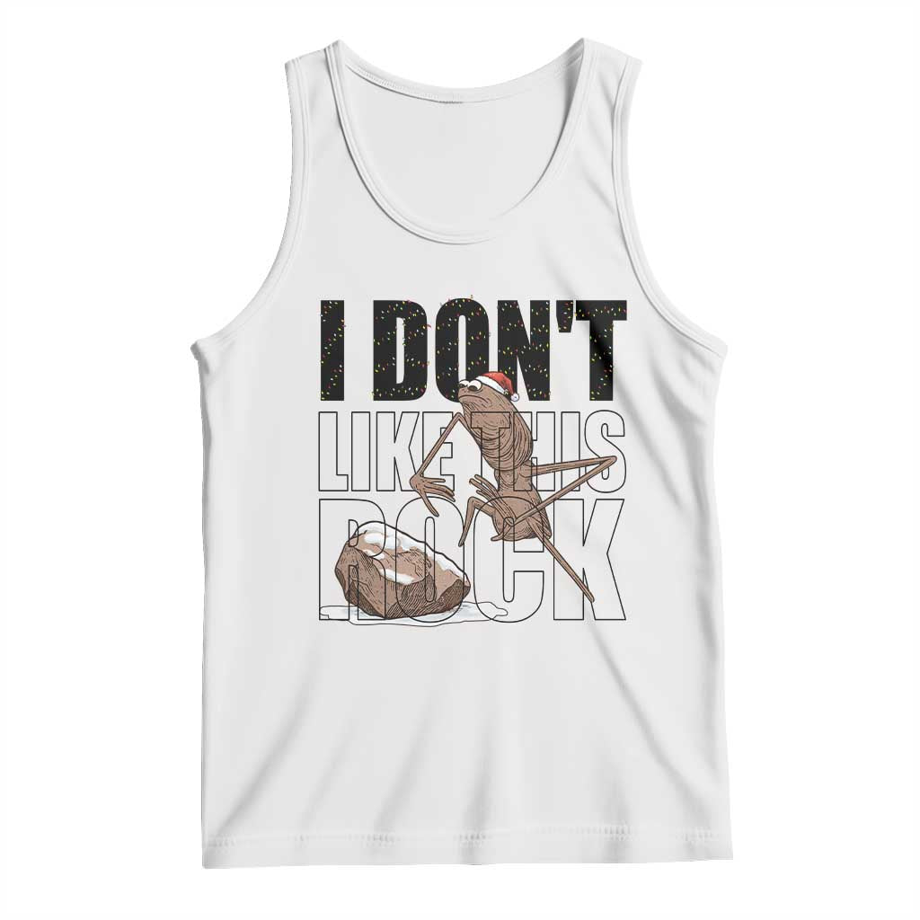 Marcus The Worm Christmas Meme Tank Top I Do Not Like This Rock Xmas TS14 White Print Your Wear