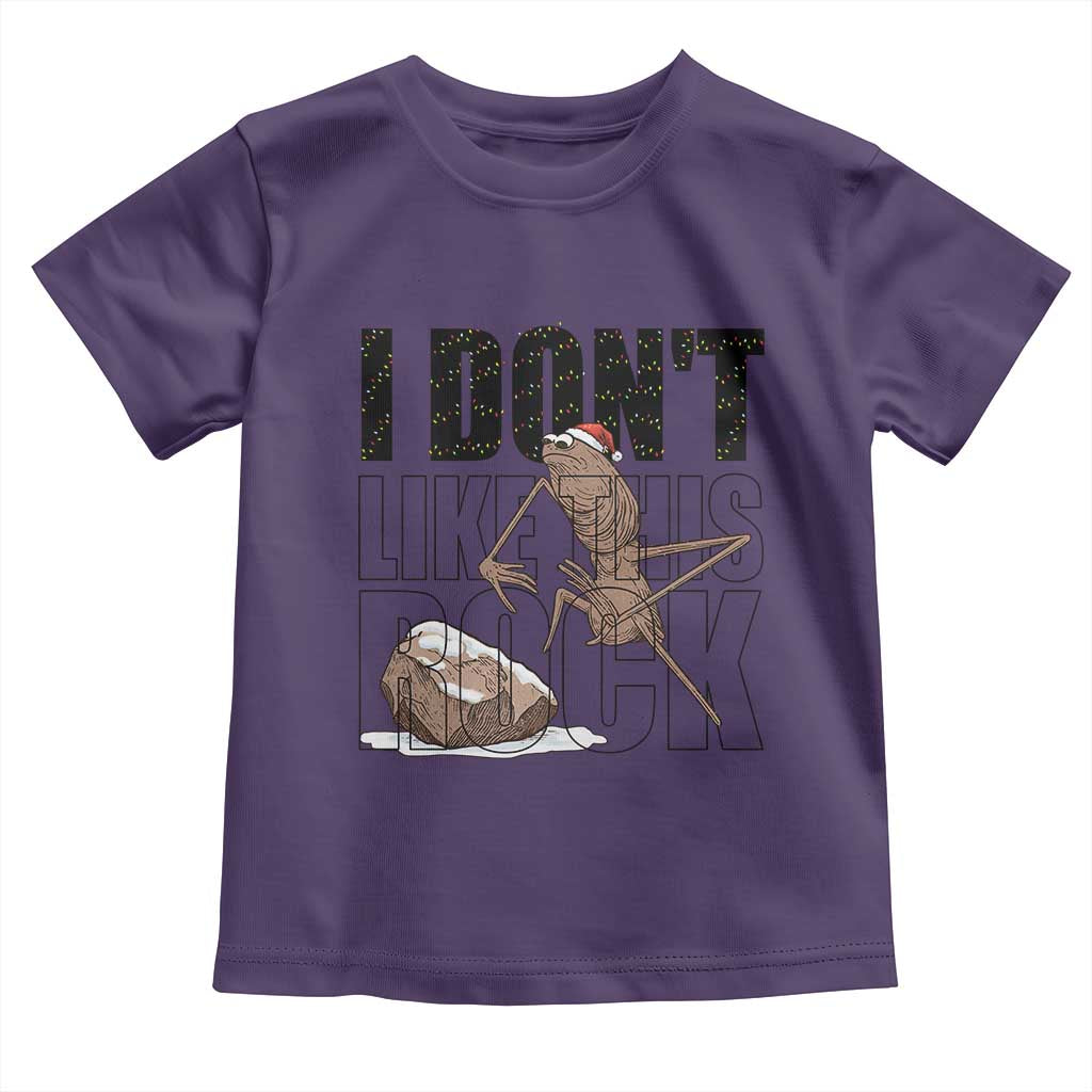 Marcus The Worm Christmas Meme Toddler T Shirt I Do Not Like This Rock Xmas TS14 Purple Print Your Wear