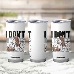 Marcus The Worm Christmas Meme Tumbler Cup I Do Not Like This Rock Xmas TS14 Print Your Wear