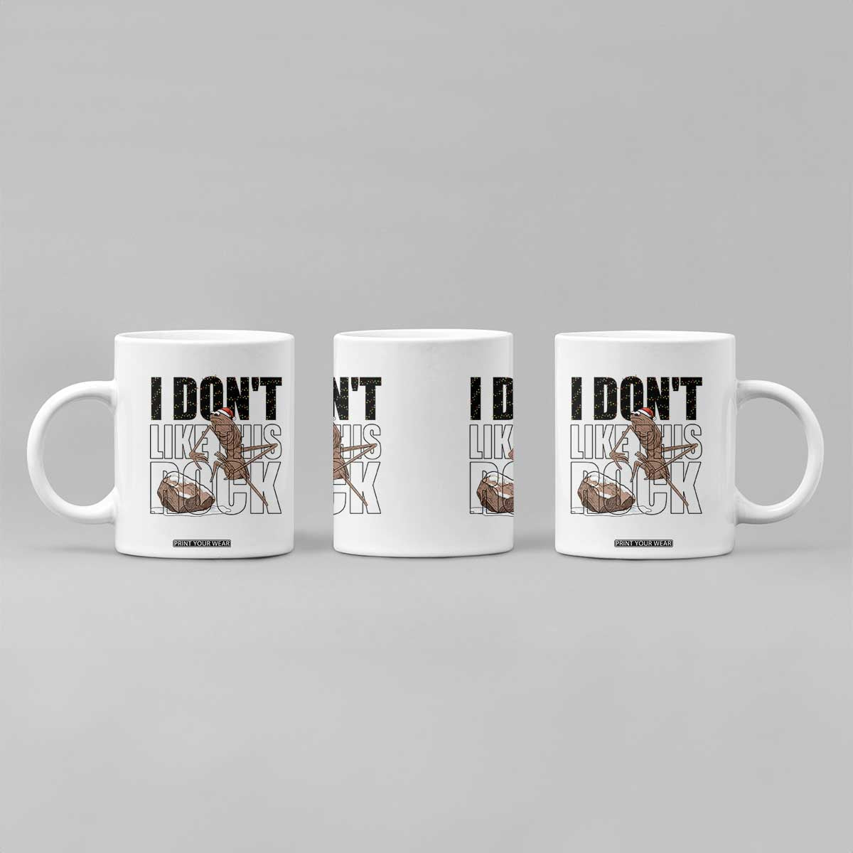 Marcus The Worm Christmas Meme Coffee Mug I Do Not Like This Rock Xmas TS14 Print Your Wear