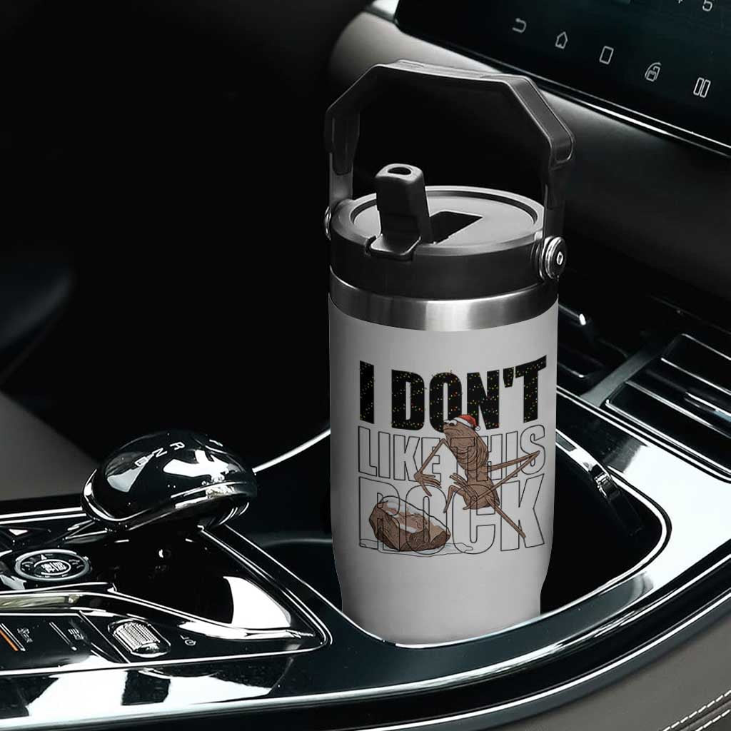 Marcus The Worm Christmas Meme Flip Straw Tumbler I Do Not Like This Rock Xmas TS14 Print Your Wear