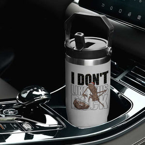 Marcus The Worm Christmas Meme Flip Straw Tumbler I Do Not Like This Rock Xmas TS14 Print Your Wear