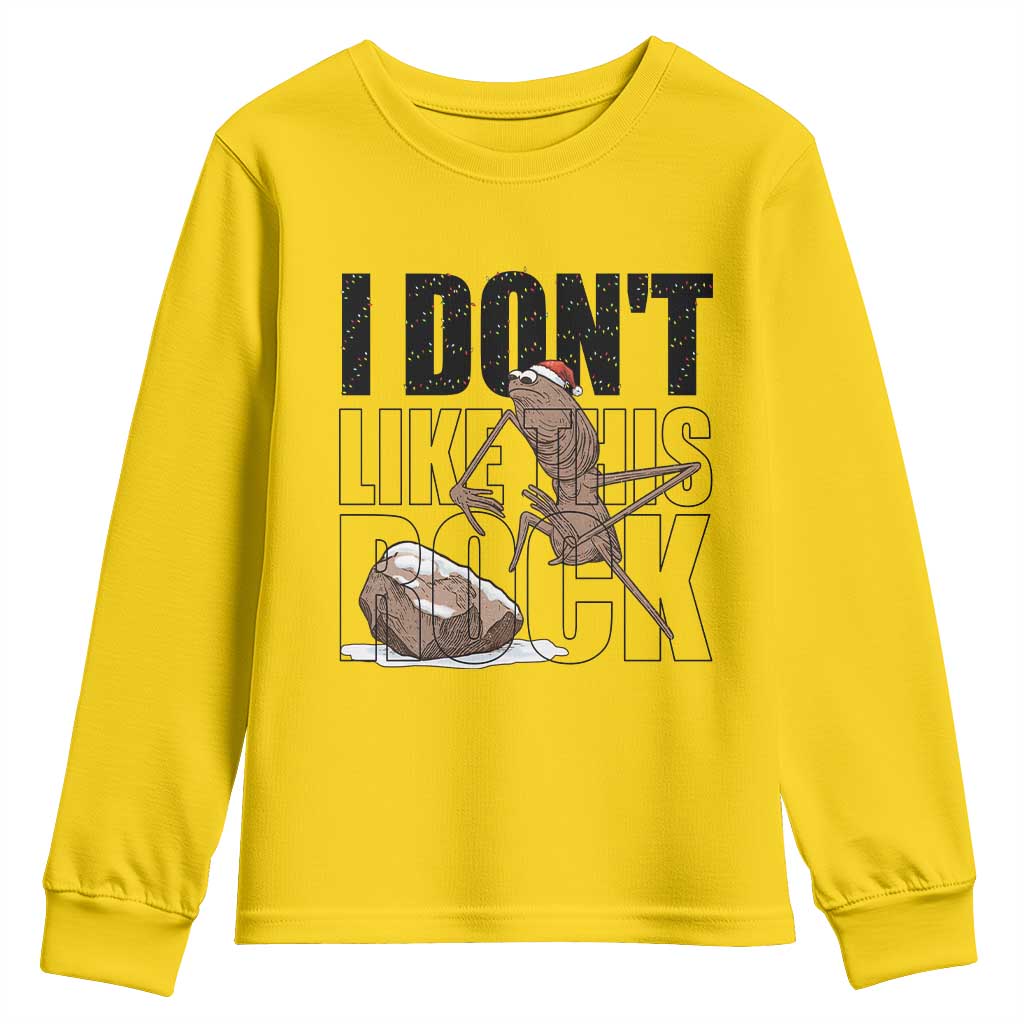 Marcus The Worm Christmas Meme Youth Sweatshirt I Do Not Like This Rock Xmas TS14 Daisy Print Your Wear