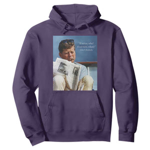 John F. Kennedy Smoking Smoker Hoodie If Not Us Who If Not Now When Quote TS14 Purple Print Your Wear