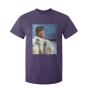 John F. Kennedy Smoking Smoker T Shirt For Kid If Not Us Who If Not Now When Quote TS14 Purple Print Your Wear