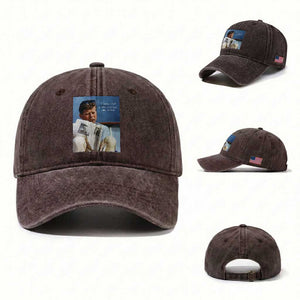 John F. Kennedy Smoking Smoker Washed Cotton Baseball Cap If Not Us Who If Not Now When Quote TS14 Washed Cap Universal Fit Dark Brown Print Your Wear