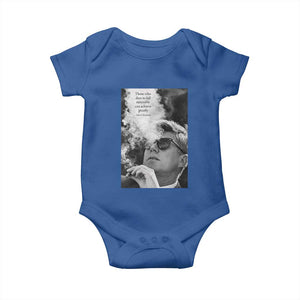 John F Kennedy Cigar Smoking Sunglasses Baby Onesie Those Who Dare To Fail Miserably Can Achive Greatly TS14 Royal Blue Print Your Wear