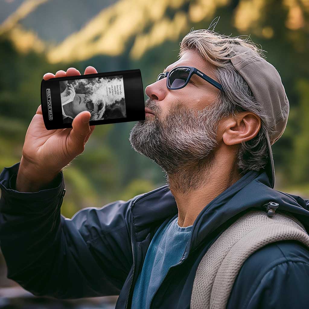 John F Kennedy Cigar Smoking Sunglasses 4 in 1 Can Cooler Tumbler Those Who Dare To Fail Miserably Can Achive Greatly TS14 Print Your Wear