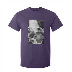 John F Kennedy Cigar Smoking Sunglasses T Shirt For Kid Those Who Dare To Fail Miserably Can Achive Greatly TS14 Purple Print Your Wear
