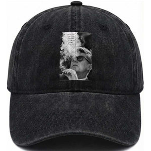 John F Kennedy Cigar Smoking Sunglasses Washed Cotton Baseball Cap Those Who Dare To Fail Miserably Can Achive Greatly TS14 Washed Cap Universal Fit Black Print Your Wear