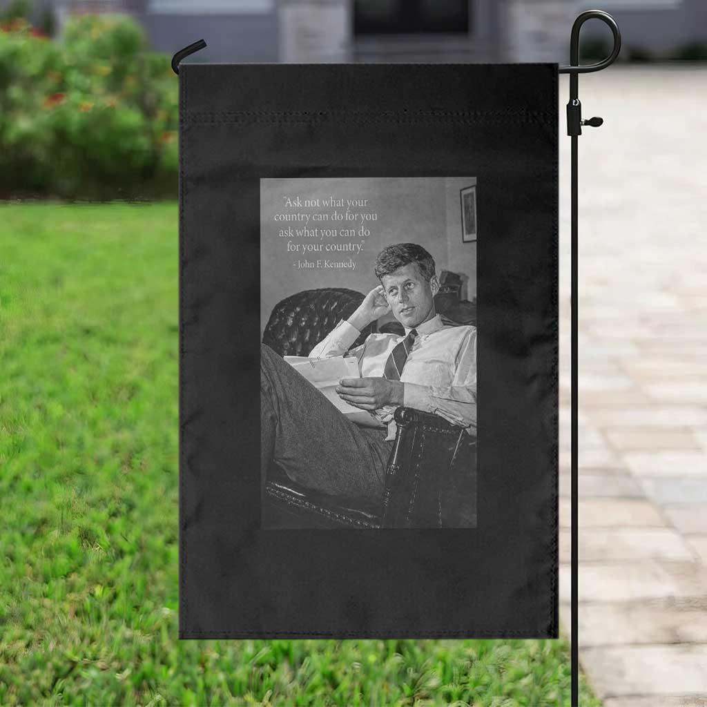 John F Kennedy Quote Garden Flag American President History TS14 Print Your Wear