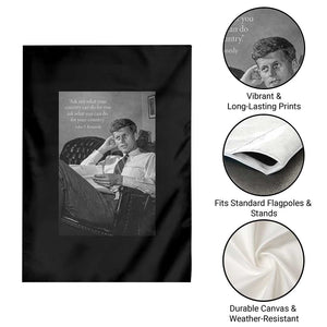 John F Kennedy Quote Garden Flag American President History TS14 Print Your Wear