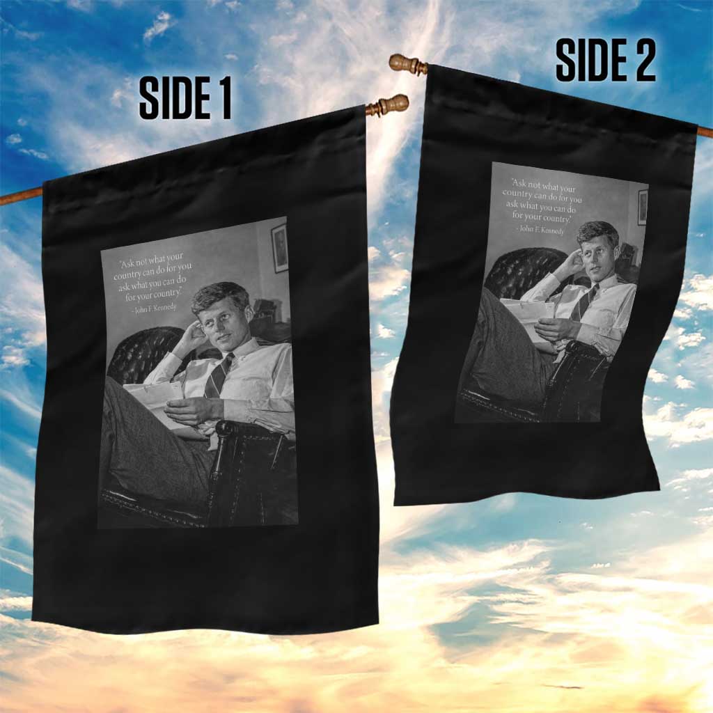 John F Kennedy Quote Garden Flag American President History TS14 Print Your Wear