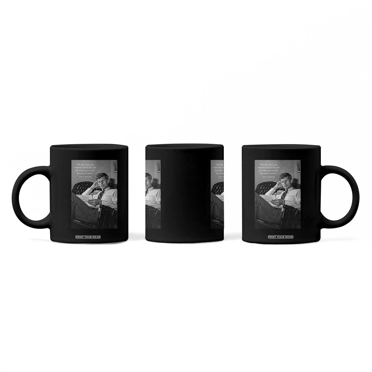 John F Kennedy Quote Coffee Mug American President History TS14 Print Your Wear
