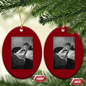 John F Kennedy Quote Ceramic Ornament American President History TS14 Print Your Wear
