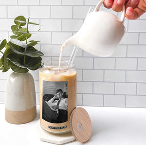 John F Kennedy Quote Glass Can American President History TS14 Print Your Wear