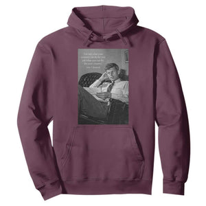 John F Kennedy Quote Hoodie American President History TS14 Maroon Print Your Wear