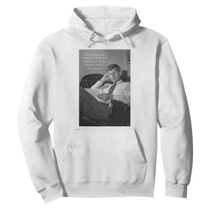 John F Kennedy Quote Hoodie American President History TS14 White Print Your Wear
