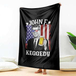 John F Kennedy Throw Blanket 4th of July America Flag Beer TS14 Print Your Wear