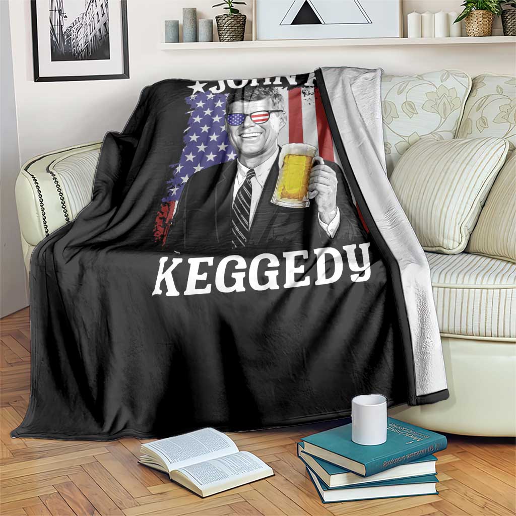 John F Kennedy Throw Blanket 4th of July America Flag Beer TS14 Print Your Wear