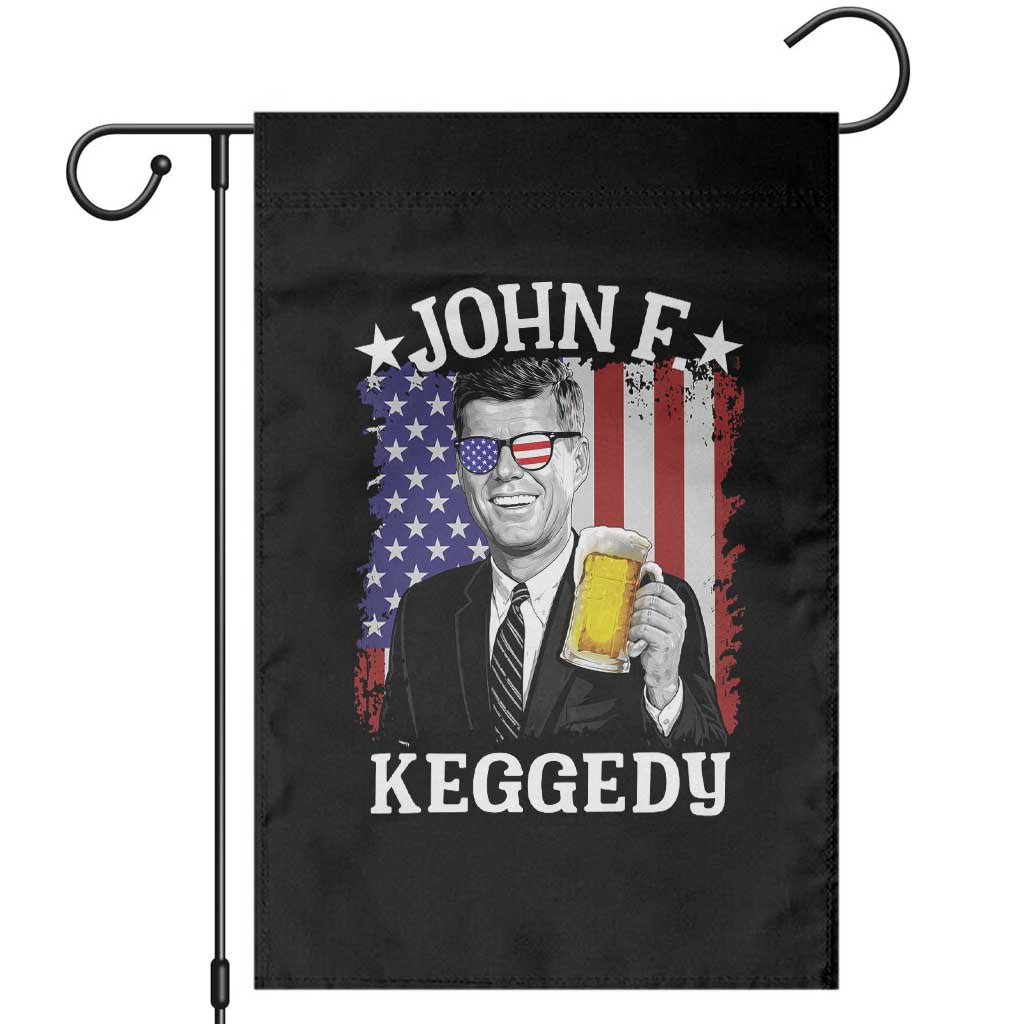 John F Kennedy Garden Flag 4th of July America Flag Beer TS14 Black Print Your Wear