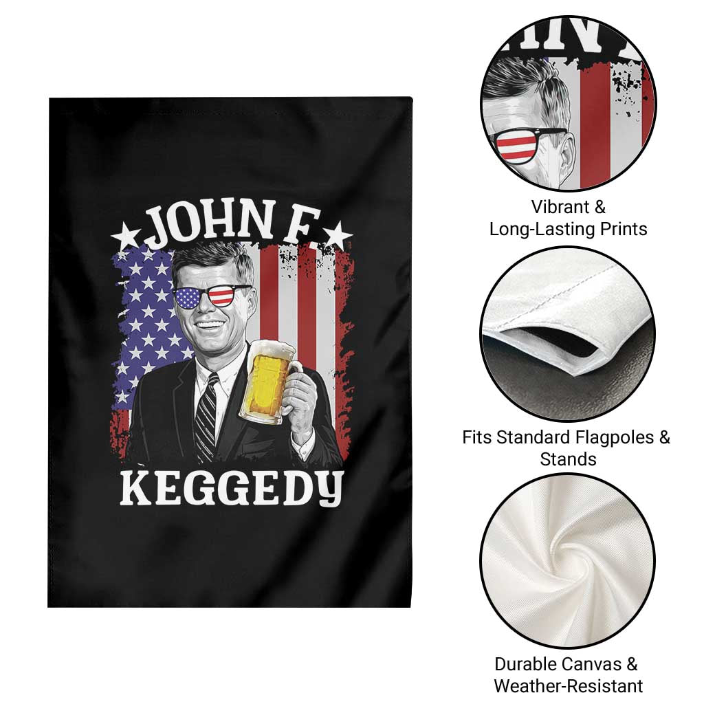 John F Kennedy Garden Flag 4th of July America Flag Beer TS14 Print Your Wear