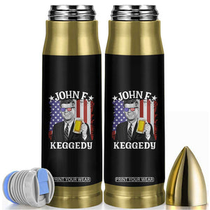 John F Kennedy Bullet Tumbler 4th of July America Flag Beer TS14 Black Print Your Wear