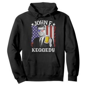 John F Kennedy Hoodie 4th of July America Flag Beer TS14 Black Print Your Wear
