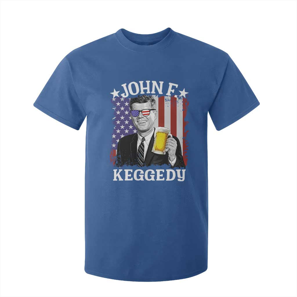 John F Kennedy T Shirt For Kid 4th of July America Flag Beer TS14 Royal Blue Print Your Wear