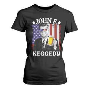 John F Kennedy T Shirt For Women 4th of July America Flag Beer TS14 Black Print Your Wear