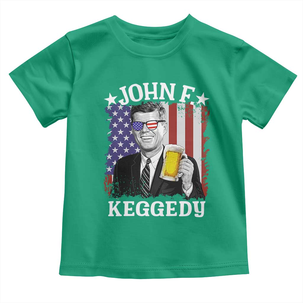 John F Kennedy Toddler T Shirt 4th of July America Flag Beer TS14 Irish Green Print Your Wear