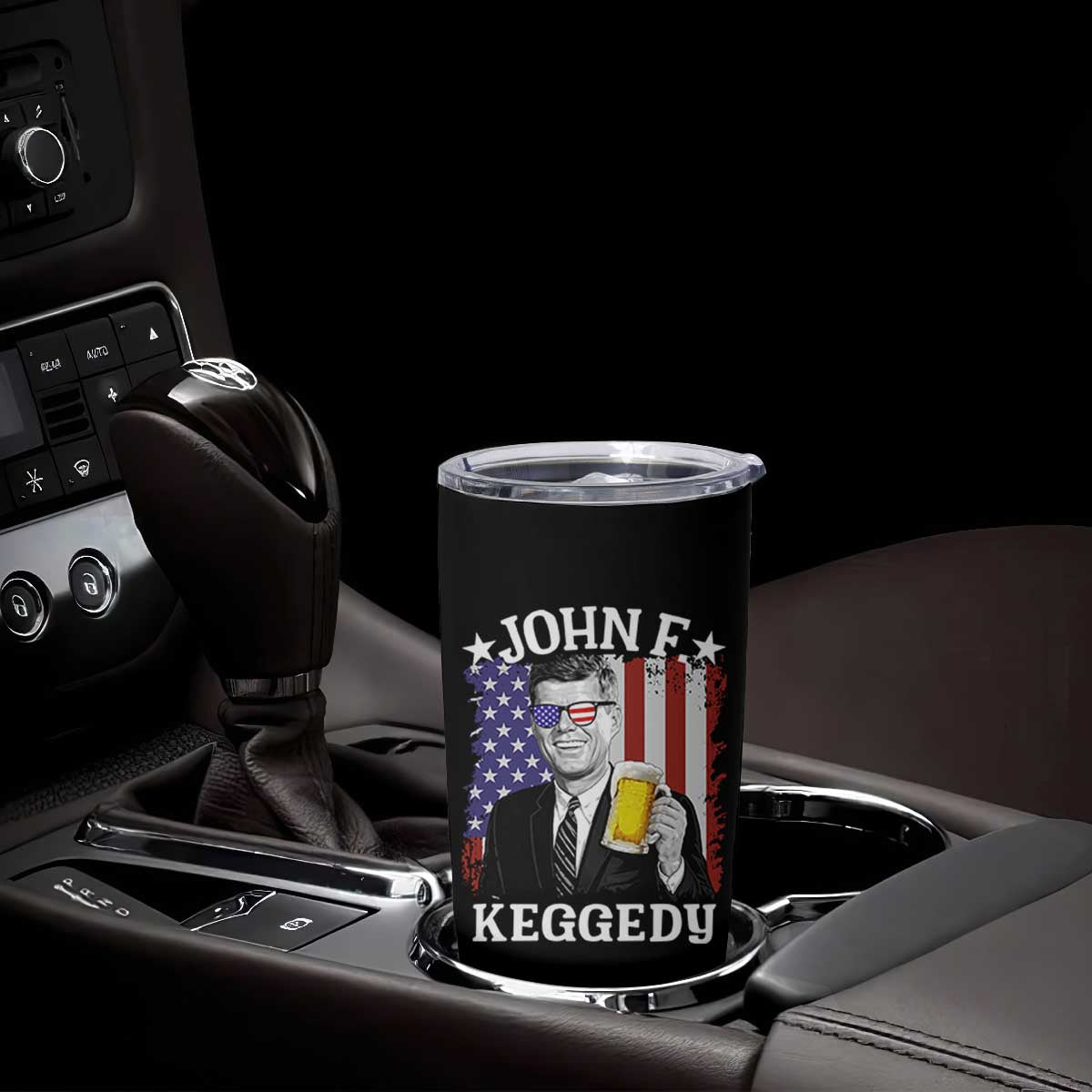 John F Kennedy Tumbler Cup 4th of July America Flag Beer TS14 Print Your Wear