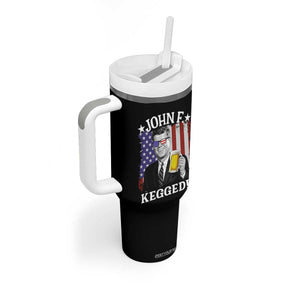 John F Kennedy Tumbler With Handle 4th of July America Flag Beer TS14 Print Your Wear