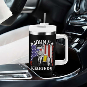 John F Kennedy Tumbler With Handle 4th of July America Flag Beer TS14 Print Your Wear
