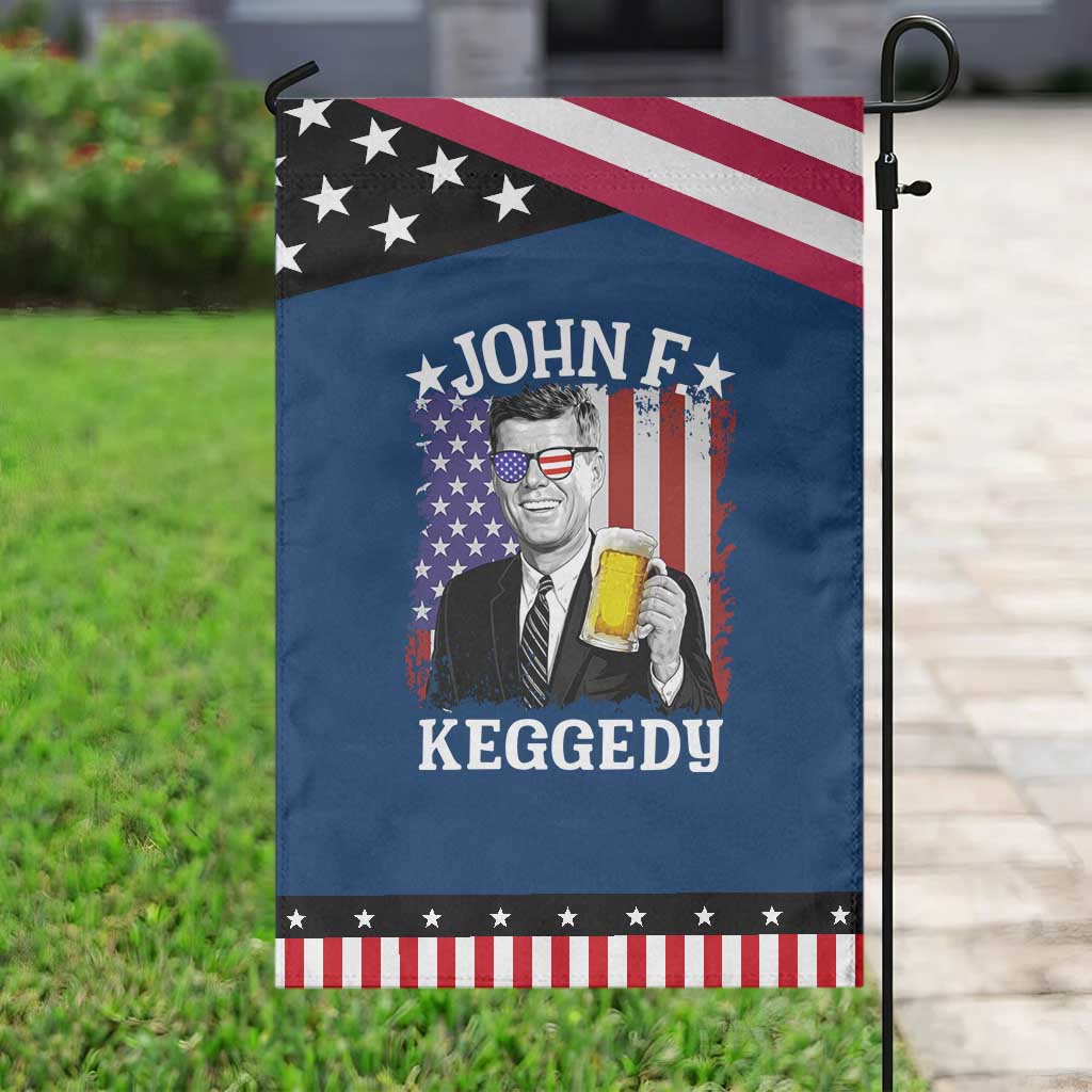 John F Kennedy Garden Flag 4th of July America Flag Beer TS14 Classic Blue Black Print Your Wear