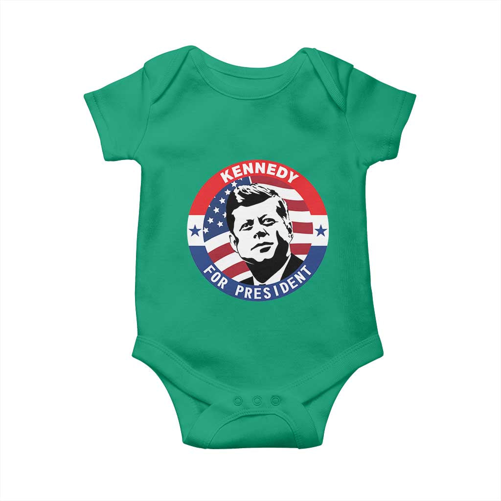 John F Kennedy US President American History Baby Onesie TS14 Irish Green Print Your Wear